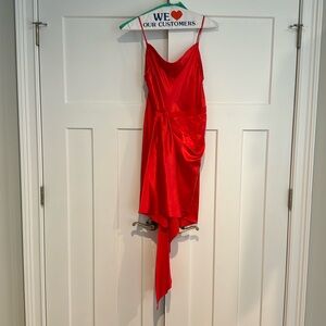 NWT silk fleur du mal red dress
